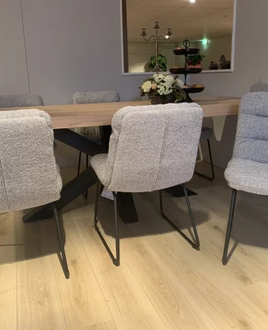 6 Eetkamerstoelen in stof