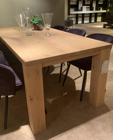 6 Eetkamerstoelen in velours stof antraciet