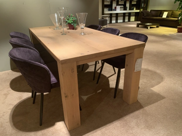 6 eetkamerstoelen in velours