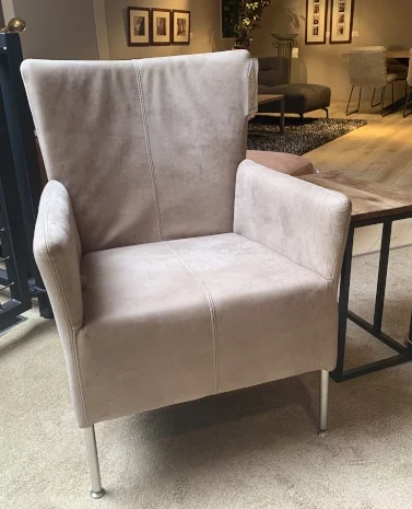 Fauteuil in leer met verstelbare rug