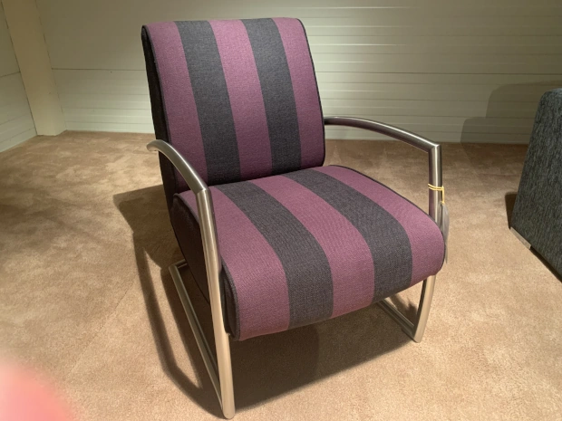 Fauteuil in stof RVS