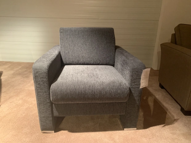 Fauteuil in stof antraciet